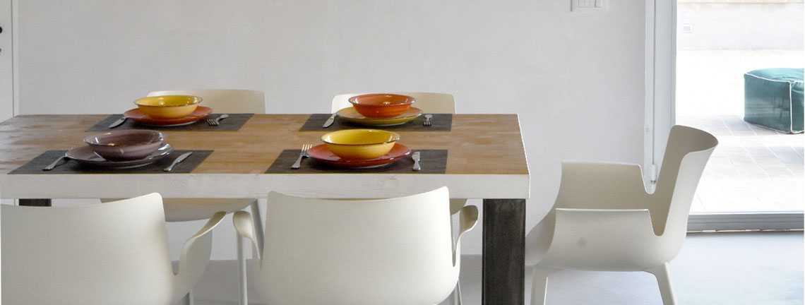 The dining area of Assisi al Quattro holiday apartment in historic centre of Assisi, Umbria, Italy